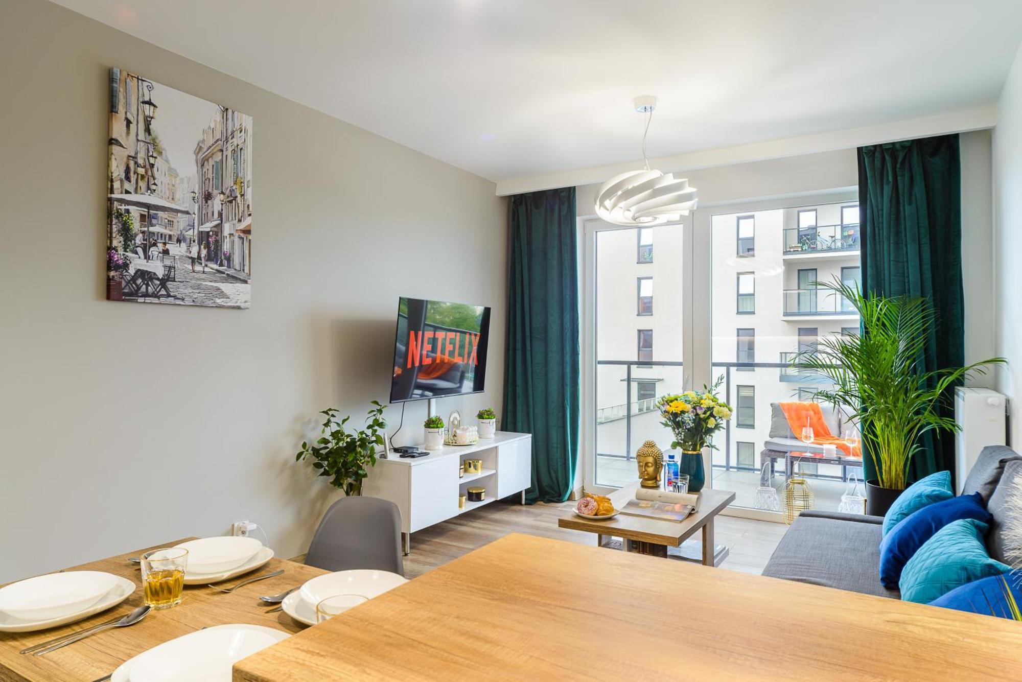 Lumina Stylish 3-Room Apart With Balcony Лодз Екстериор снимка